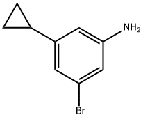 3-bromo-5-cyclopropylaniline Struktur