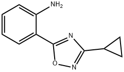 2-(3-cyclopropyl-1,2,4-oxadiazol-5-yl)aniline Struktur