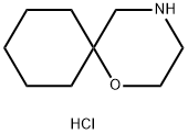 1-oxa-4-azaspiro[5.5]undecane hydrochloride Struktur