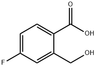 4-fluoro-2-(hydroxymethyl)benzoic acid Struktur