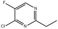 4-chloro-2-ethyl-5-fluoro-pyrimidine Struktur