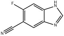 6-fluoro-3H-benzo[d]imidazole-5-carbonitrile Struktur