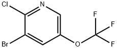 3-bromo-2-chloro-5-(trifluoromethoxy)pyridine Struktur