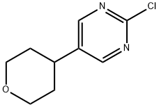 2-Chloro-5-(4-tetrahydropyranyl)pyrimidine Struktur