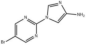 1-(5-Bromo-2-pyrimidyl)-4-aminoimidazole Struktur