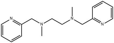 N,N'-dimethyl-N,N'-bis(pyridin-2-ylmethyl)ethane-1,2-diamine Struktur