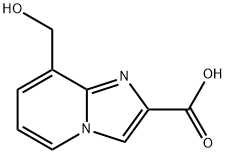 8-(hydroxymethyl)imidazo[1,2-a]pyridine-2-carboxylic acid Struktur