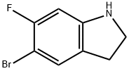 5-Bromo-6-fluoroindoline Struktur