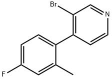 3-Bromo-4-(2-methyl-4-fluorophenyl)pyridine Struktur