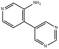 3-AMINO-4-(5-PYRIMIDYL)PYRIDINE Struktur