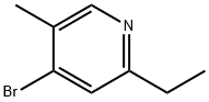 4-Bromo-5-methyl-2-(ethyl)pyridine Struktur