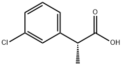 (2R)-2-(3-chlorophenyl)propanoic acid Struktur