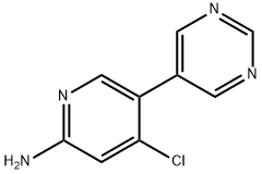 2-Amino-4-chloro-5-(5-pyrimidyl)pyridine Struktur