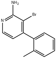 2-Amino-3-bromo-4-(2-tolyl)pyridine Struktur