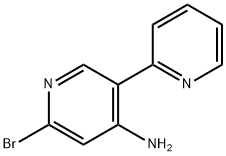 2-Bromo-4-amino-5-(2-pyridyl)pyridine Struktur