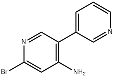 2-Bromo-4-amino-5-(3-pyridyl)pyridine Struktur