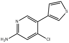 2-Amino-4-chloro-5-(3-thienyl)pyridine Struktur