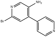 2-Bromo-5-amino-4-(4-pyridyl)pyridine Struktur