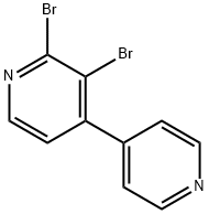 2,3-Dibromo-4-(4-pyridyl)pyridine Struktur