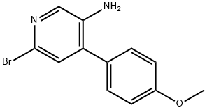 2-Bromo-5-amino-4-(4-methoxyphenyl)pyridine Struktur