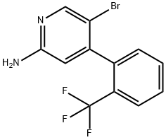 2-Amino-5-bromo-4-(2-trifluoromethylphenyl)pyridine Struktur