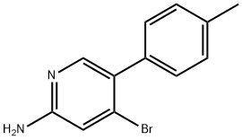 2-Amino-4-bromo-5-(4-tolyl)pyridine Struktur