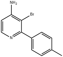 3-BROMO-2-(4-METHYLPHENYL)PYRIDIN-4-AMINE Struktur