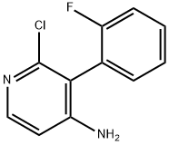 2-Chloro-4-amino-3-(2-fluorophenyl)pyridine Struktur