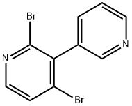 2,4-Dibromo-3-(3-pyridyl)pyridine Struktur