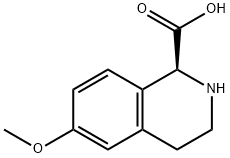 (1S)-6-methoxy-1,2,3,4-tetrahydroisoquinoline-1-carboxylic acid Struktur