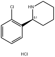 (2S)-2-(2-CHLOROPHENYL)PIPERIDINE HYDROCHLORIDE Struktur