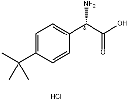 (2S)-2-AMINO-2-[4-(TERT-BUTYL)PHENYL]ACETIC ACID HYDROCHLORIDE Struktur