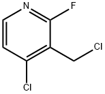 4-Chloro-3-(chloromethyl)-2-fluoropyridine Struktur