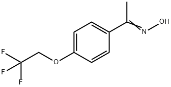 N-{1-[4-(2,2,2-trifluoroethoxy)phenyl]ethylidene}hydroxylamine Struktur