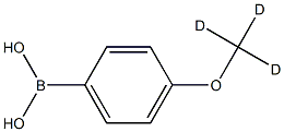 4-(Methoxy-d3)-phenyl-boronic acid Struktur