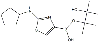 2-CYCLOPENTYLAMINOTHIAZOLE-4-BORONIC ACID PINACOL ESTER Struktur