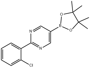 2-(2-Chlorophenyl)pyrimidine-5-boronic acid pinacol ester Struktur