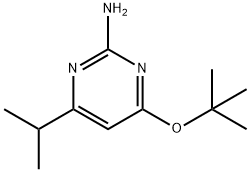 2-Amino-4-(tert-butoxy)-6-(iso-propyl)pyrimidine Struktur