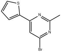 4-bromo-2-methyl-6-(2-thienyl)pyrimidine Struktur