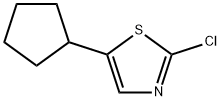 2-Chloro-5-(cyclopentyl)thiazole Struktur