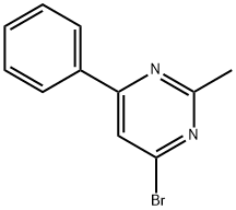 4-bromo-2-methyl-6-phenylpyrimidine Struktur