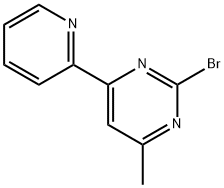 2-Bromo-4-(pyridin-2-yl)-6-methylpyrimidine Struktur