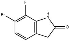 6-bromo-7-fluoroindolin-2-one Struktur