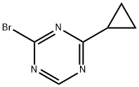 2-Bromo-4-(cyclopropyl)-1,3,5-triazine Struktur