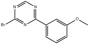 2-Bromo-4-(3-methoxyphenyl)-1,3,5-triazine Struktur