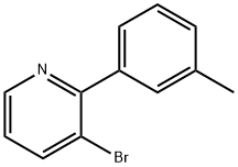 3-Bromo-2-(3-tolyl)pyridine Struktur