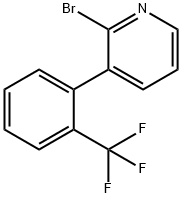 2-Bromo-3-(2-trifluoromethylphenyl)pyridine Struktur