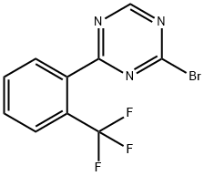 2-Bromo-4-(2-trifluoromethylphenyl)-1,3,5-triazine Struktur