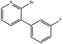 2-Bromo-3-(3-fluorophenyl)pyridine Struktur