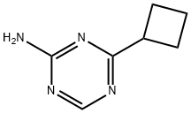 4-(Cyclobutyl)-1,3,5-triazin-2-amine Struktur